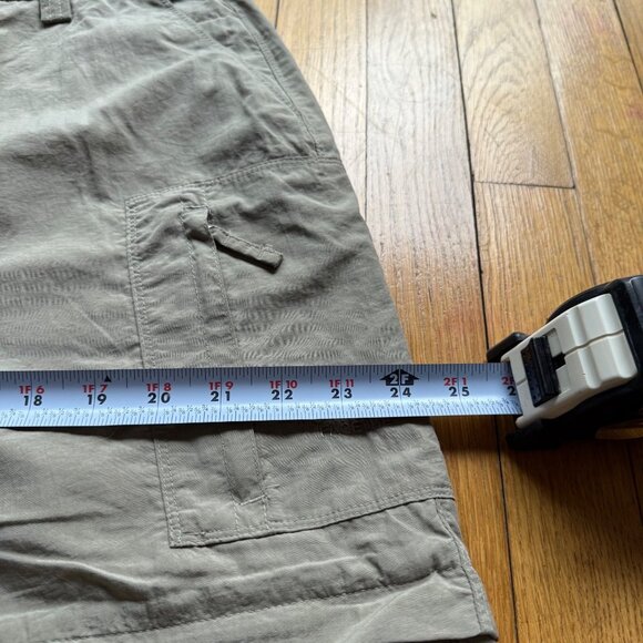 The North Face Size XL Green Convertible Zip Off Outdoor Hiking Cargo Pants - Picture 6 of 16